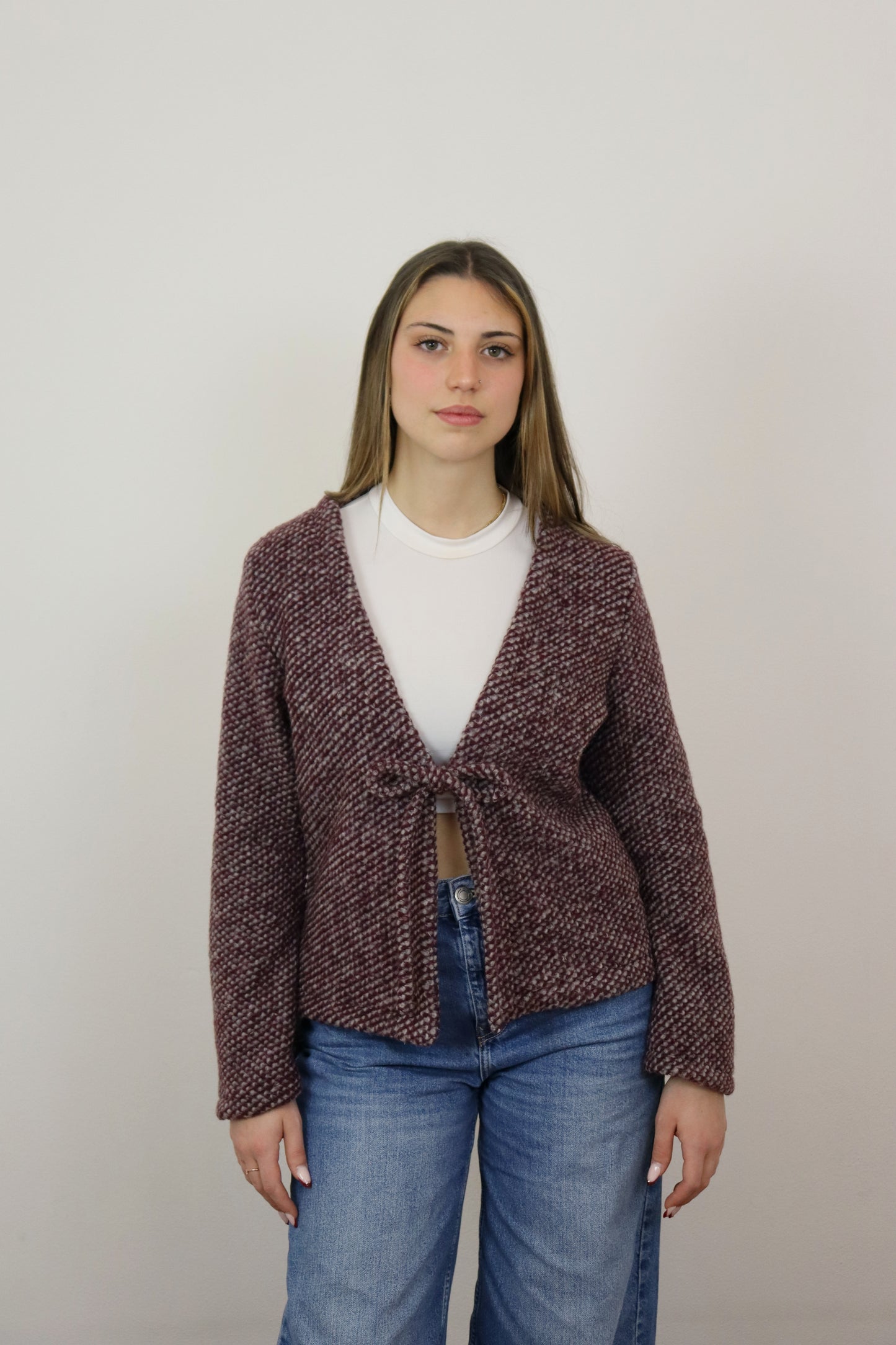 BOW Cardigan 100% lana - (Più fantasie) PREORDINE
