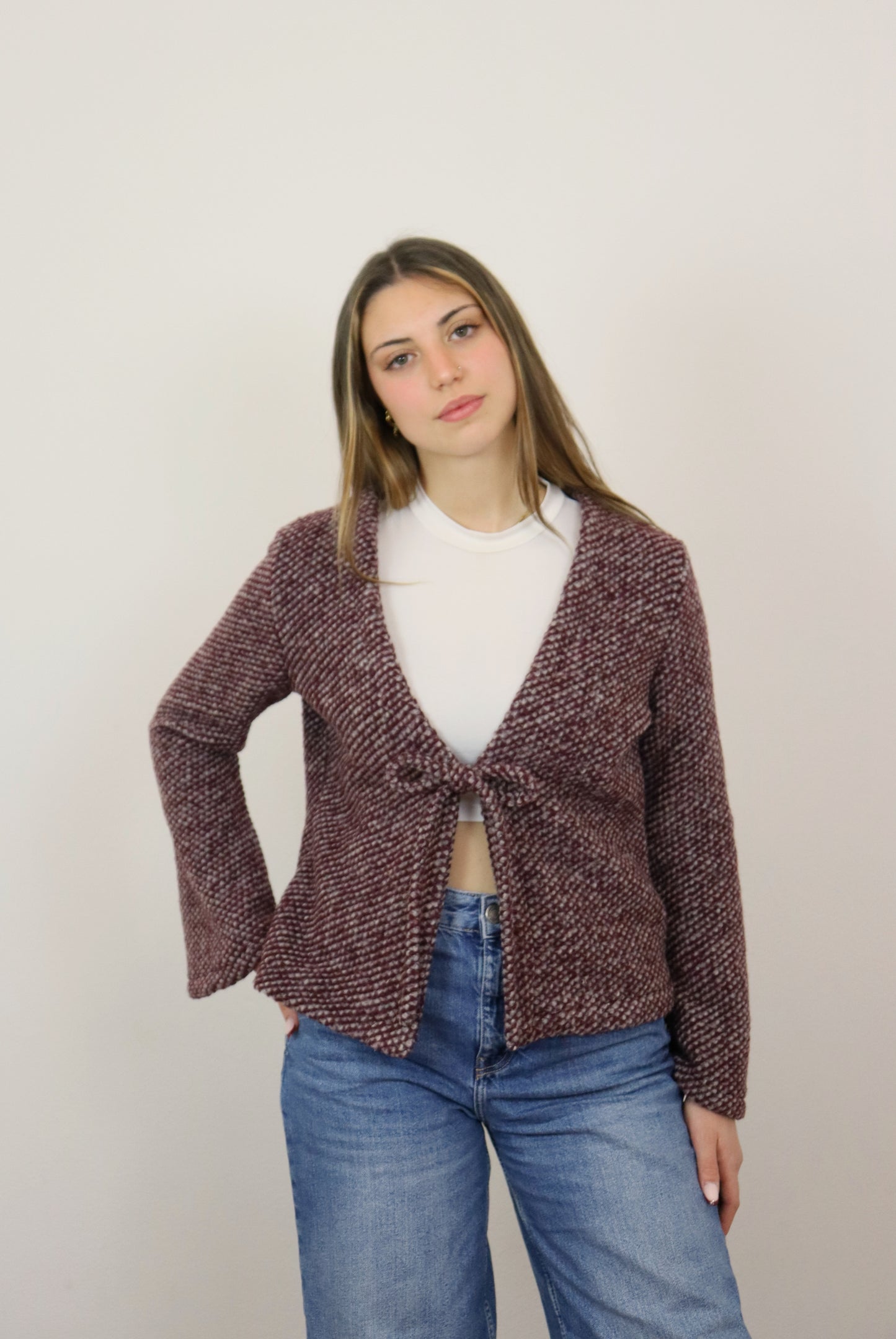 BOW Cardigan 100% lana - (Più fantasie) PREORDINE