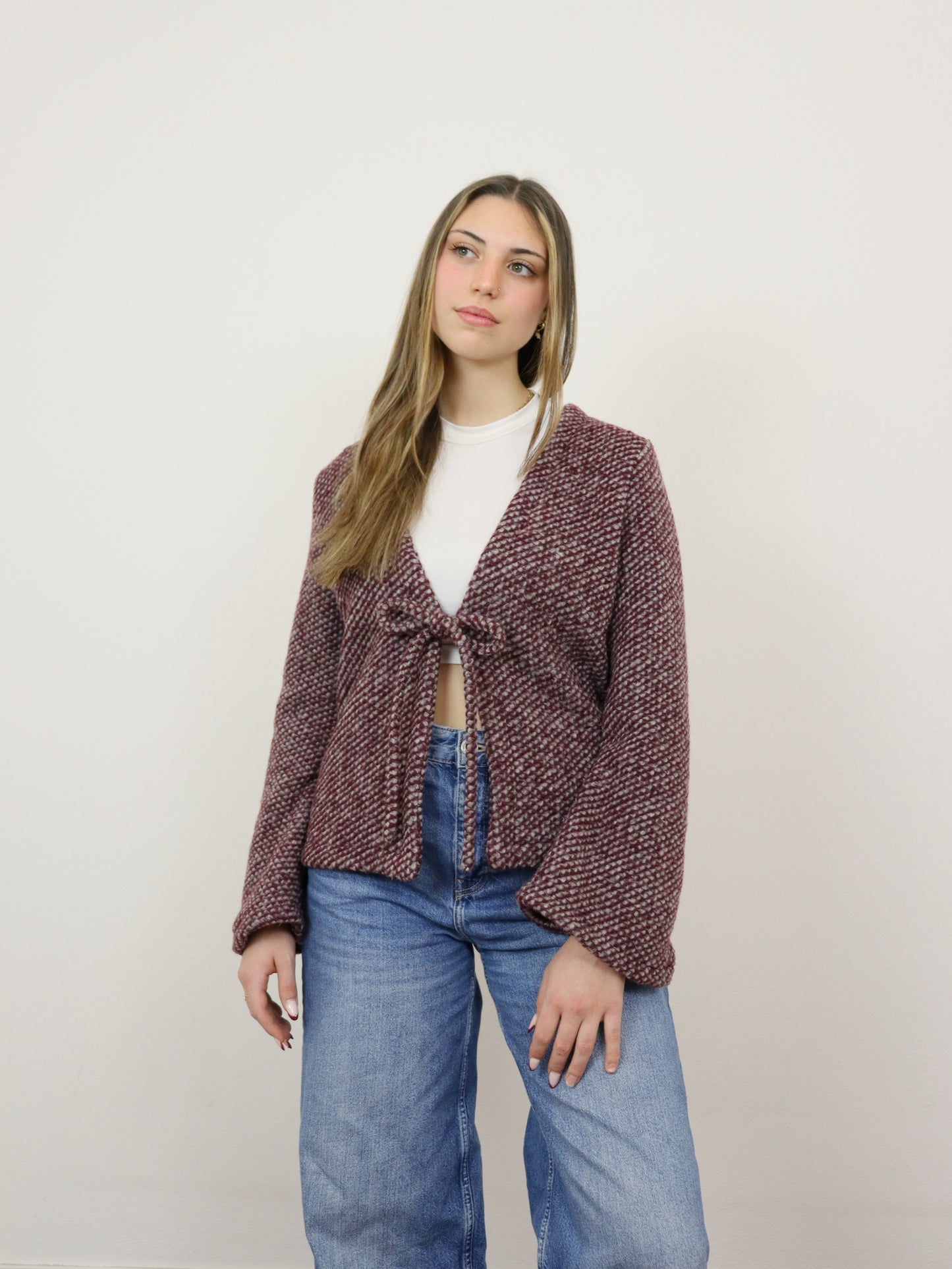 BOW Cardigan 100% lana - (Più fantasie) PREORDINE