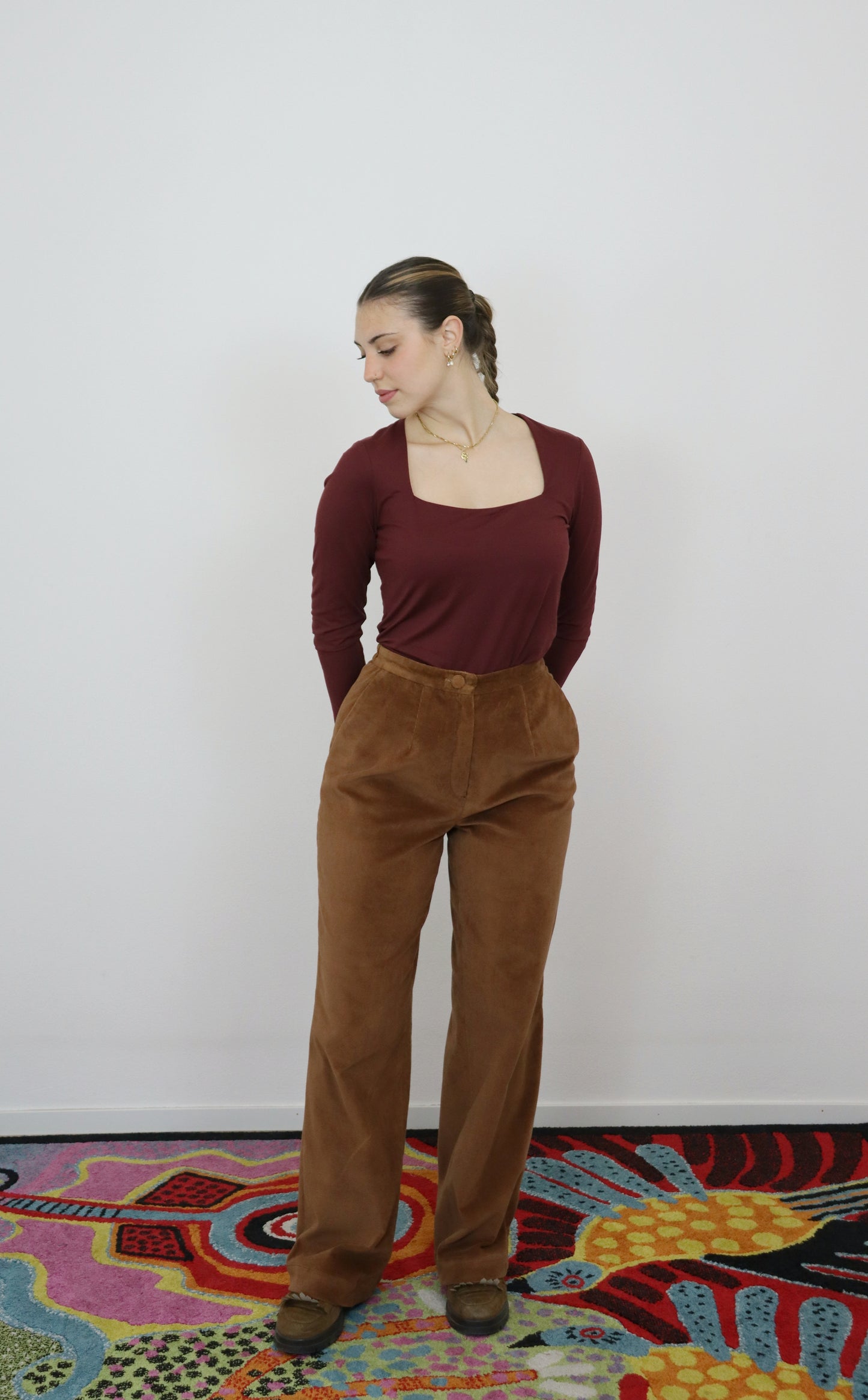 Pantalone Wide leg Ona - velluto deadstock