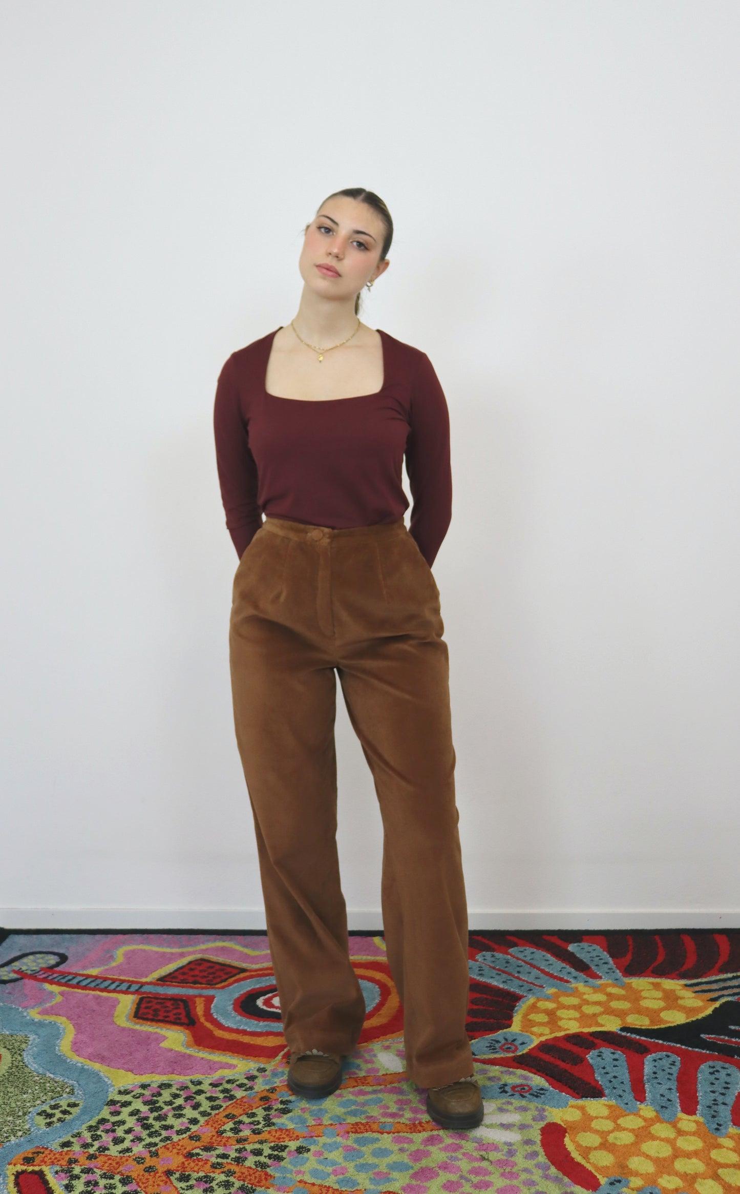 Pantalone Wide leg Ona - velluto deadstock