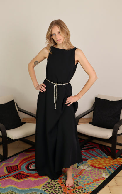 Abito lungo drappeggiato - FIDELIO