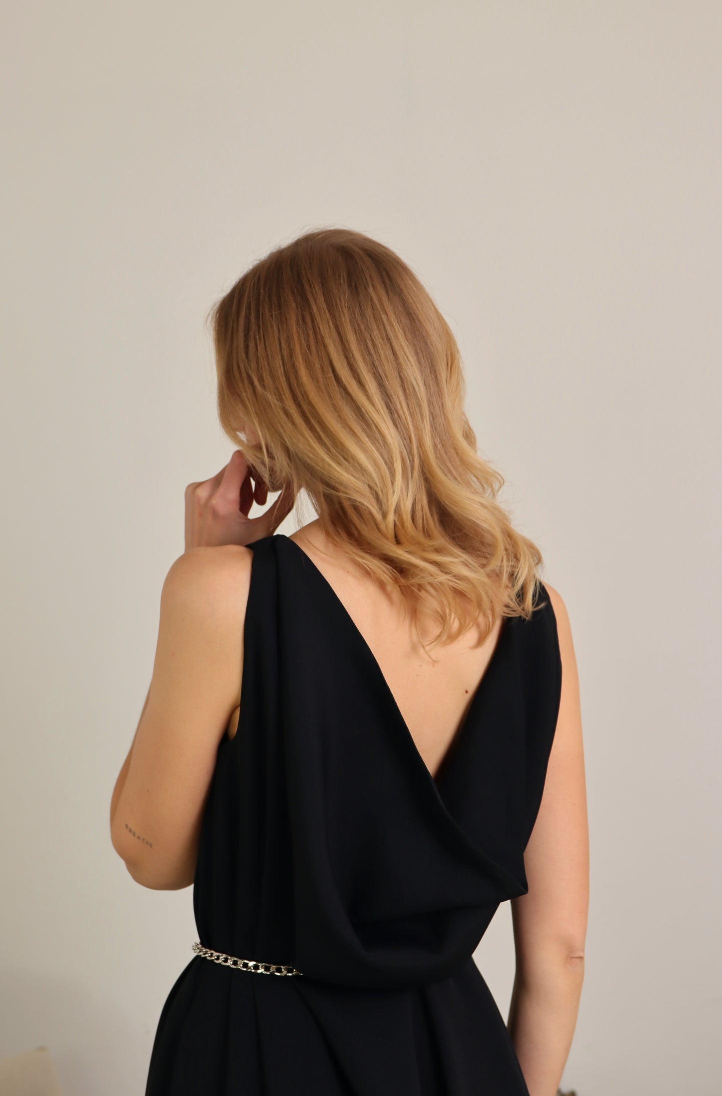 Abito lungo drappeggiato - FIDELIO