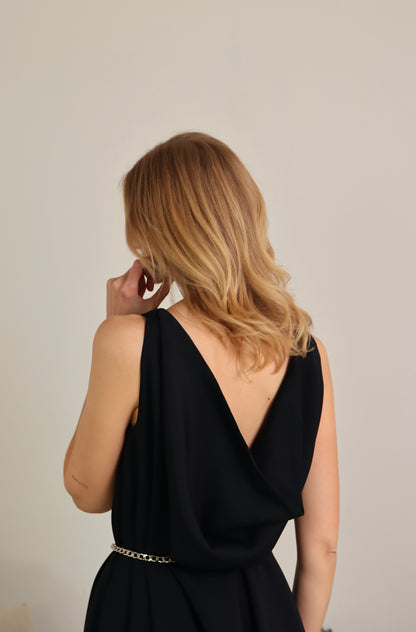 Abito lungo drappeggiato - FIDELIO