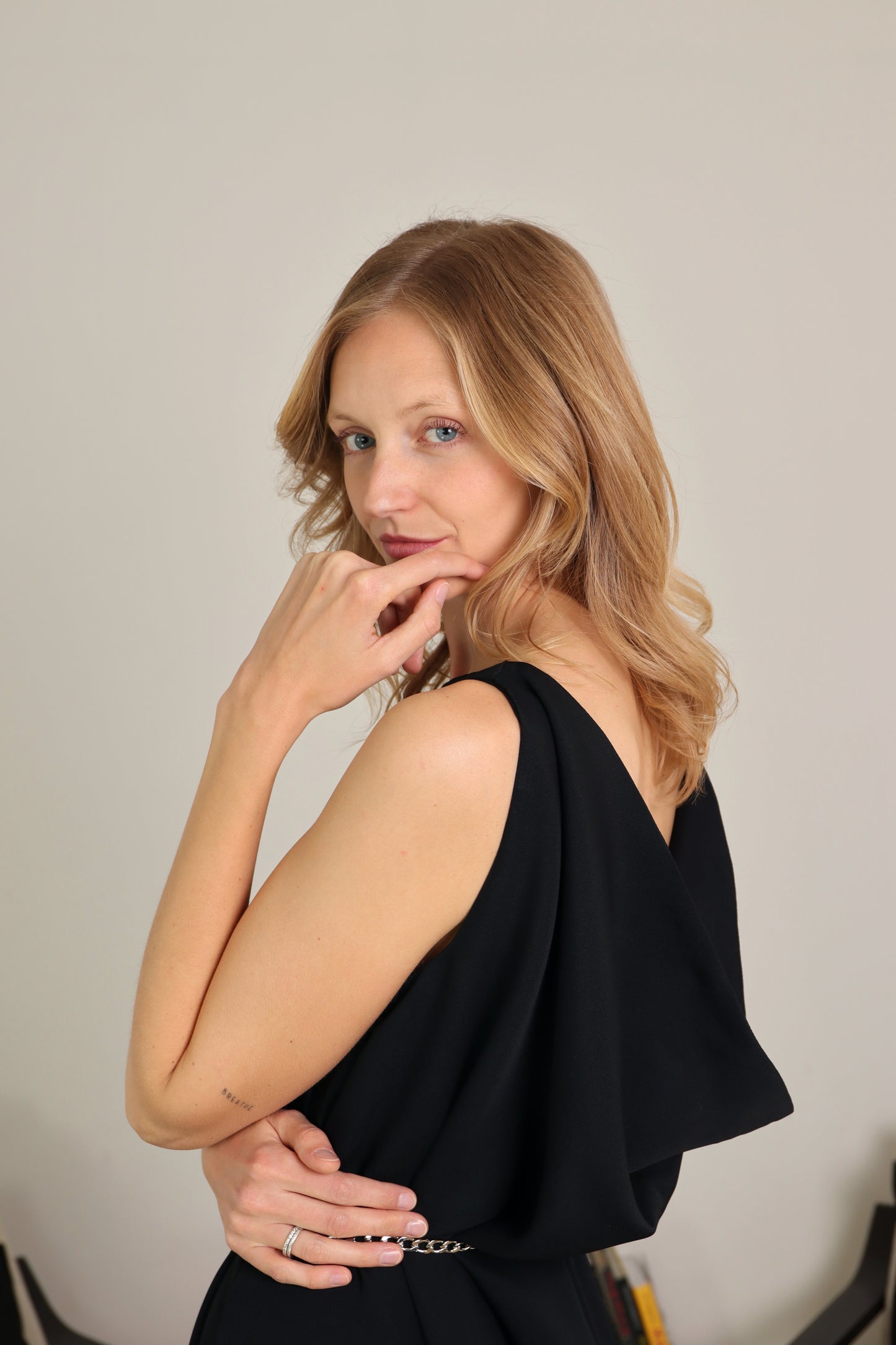 Abito lungo drappeggiato - FIDELIO