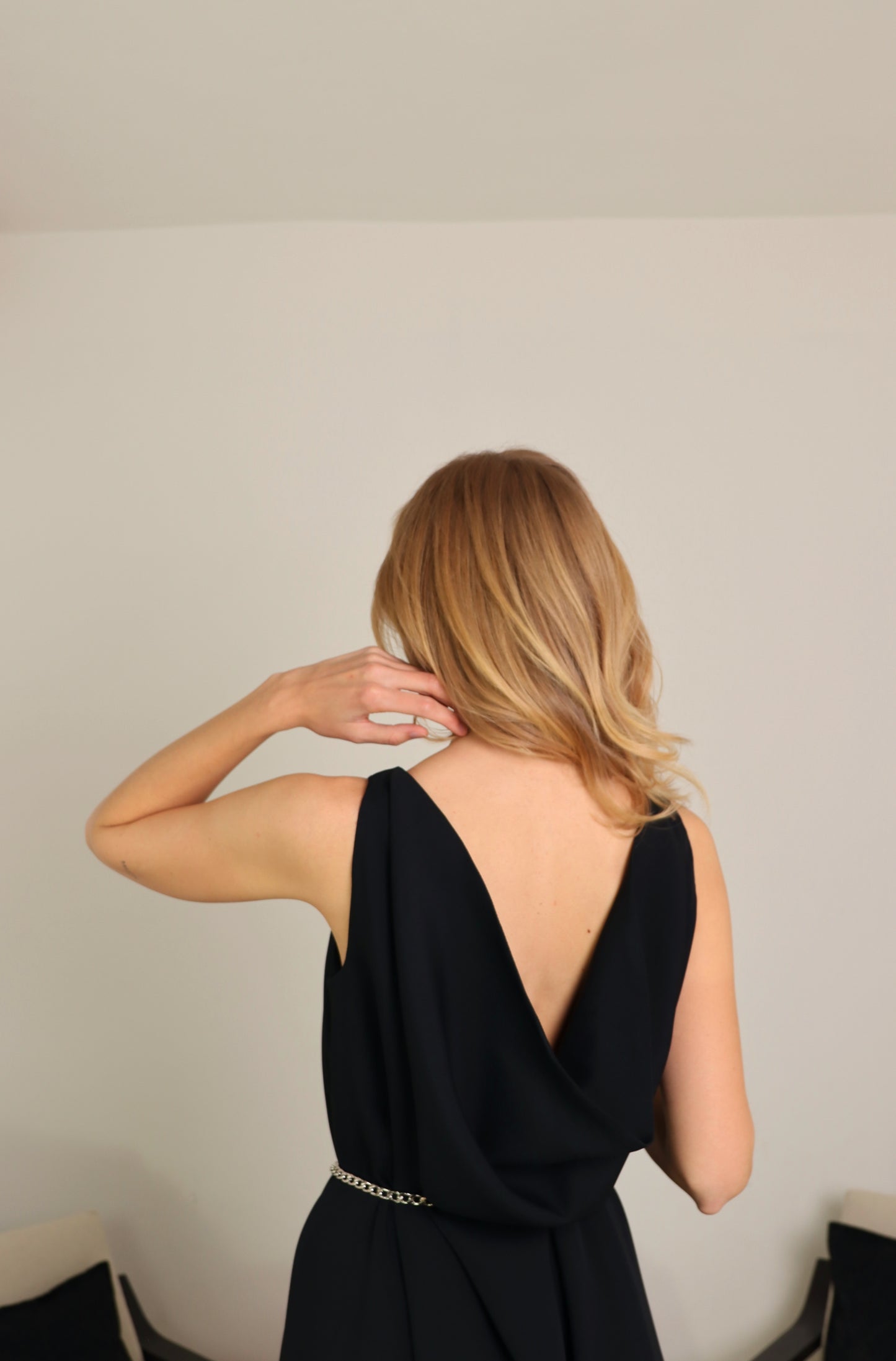 Abito lungo drappeggiato - FIDELIO