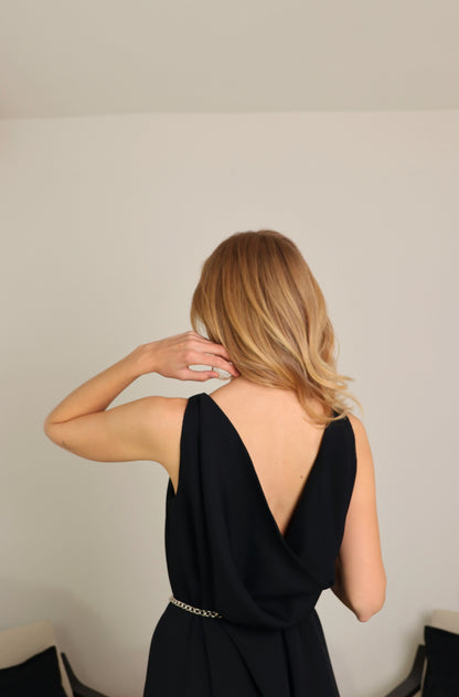 Abito lungo drappeggiato - FIDELIO