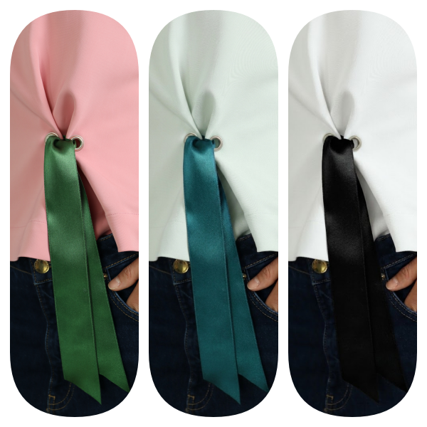 T-shirt kimono dettagli in raso - DON'T BE RIBBON