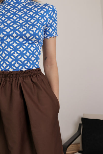 Gonna in cotone con elastico - LA RUE