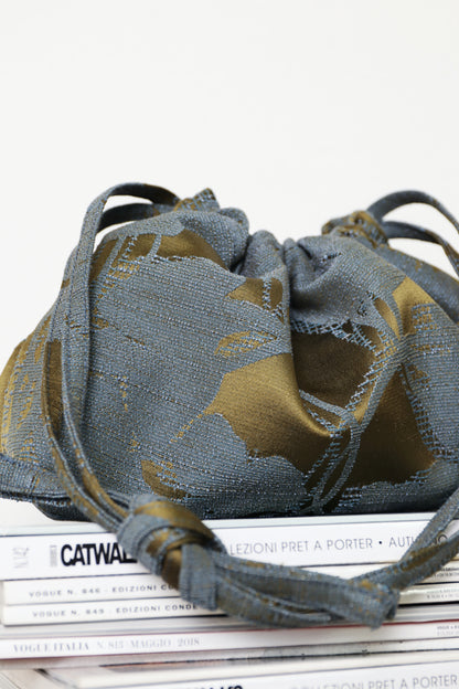 COUCOU BAG jacquard azzurro/oliva- PREORDINE 7gg