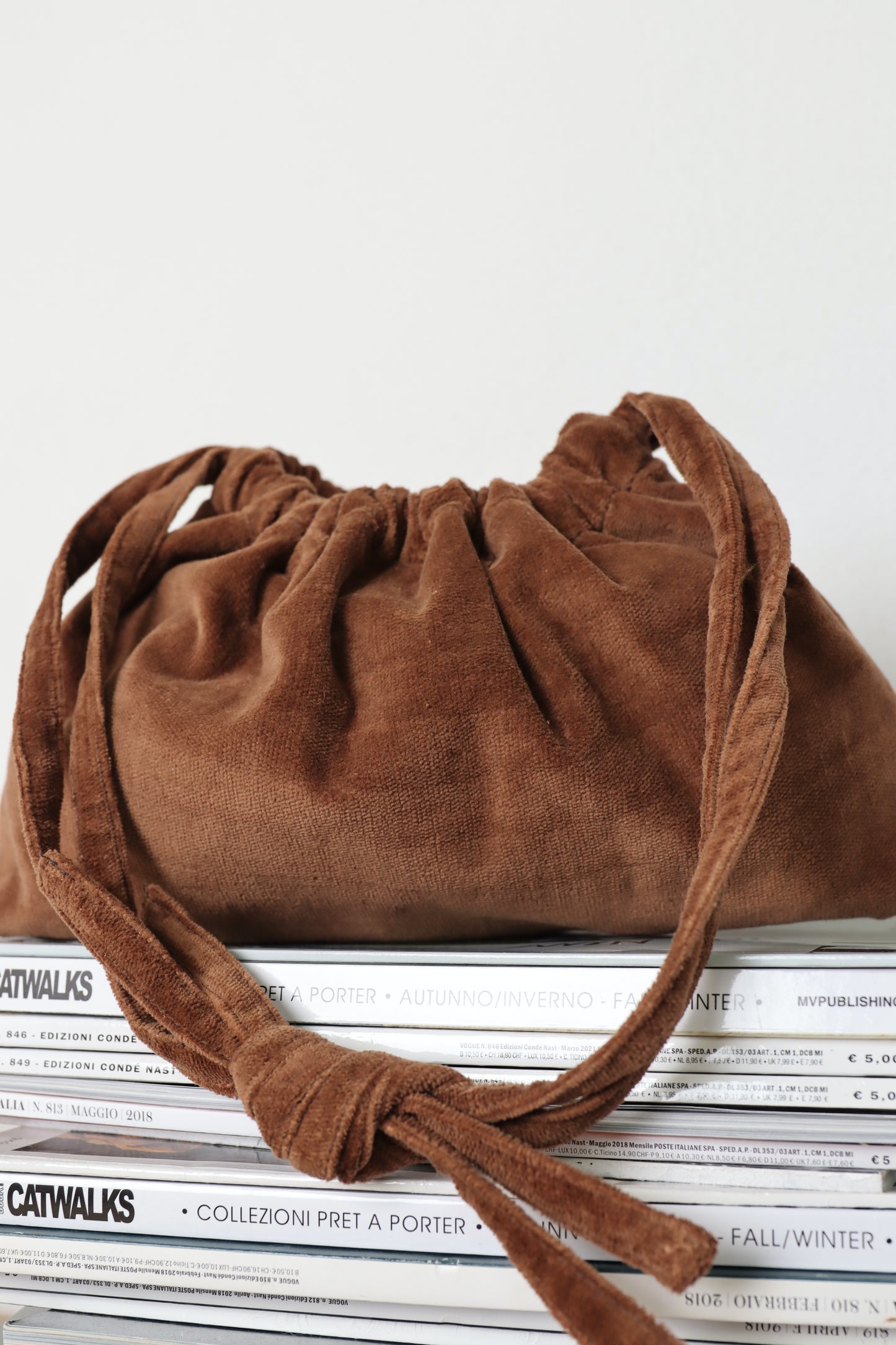 COUCOU BAG velluto cammello - PREORDINE 7gg