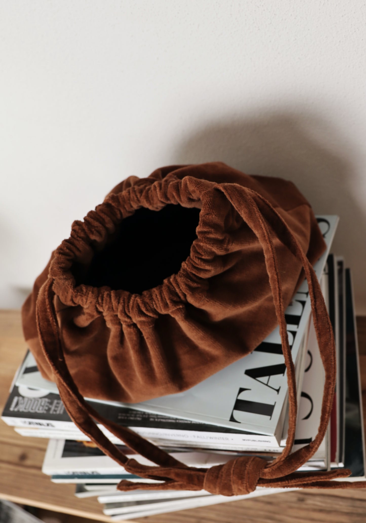 COUCOU BAG velluto cammello - PREORDINE 7gg