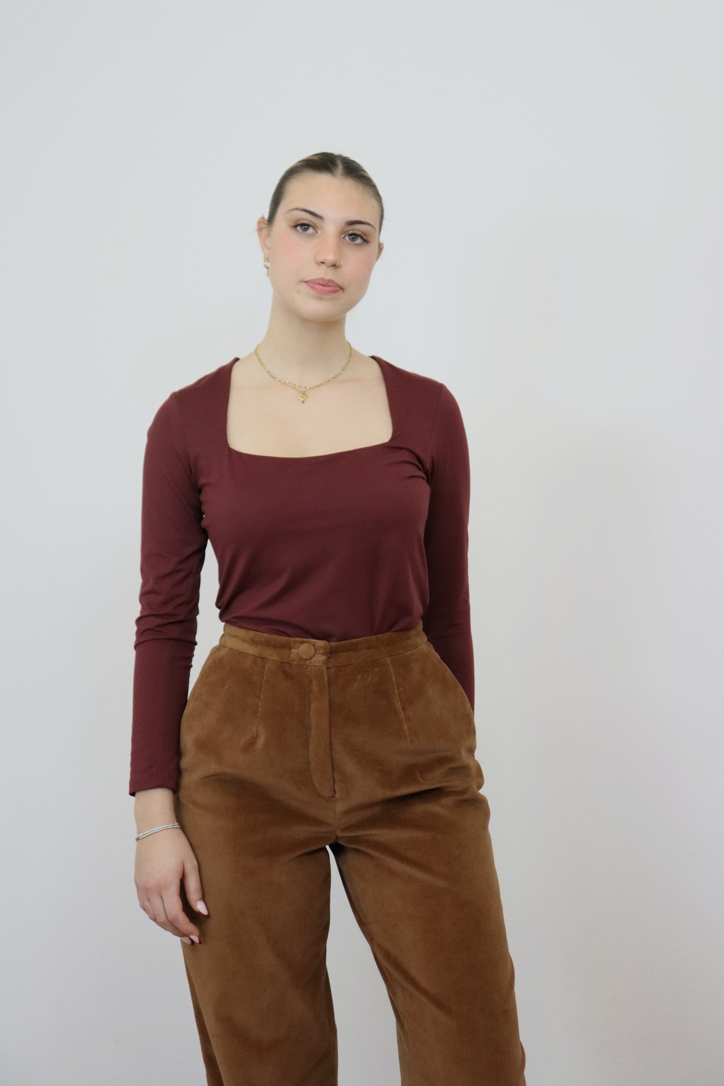 Pantalone Wide leg Ona - velluto deadstock - PREORDINE