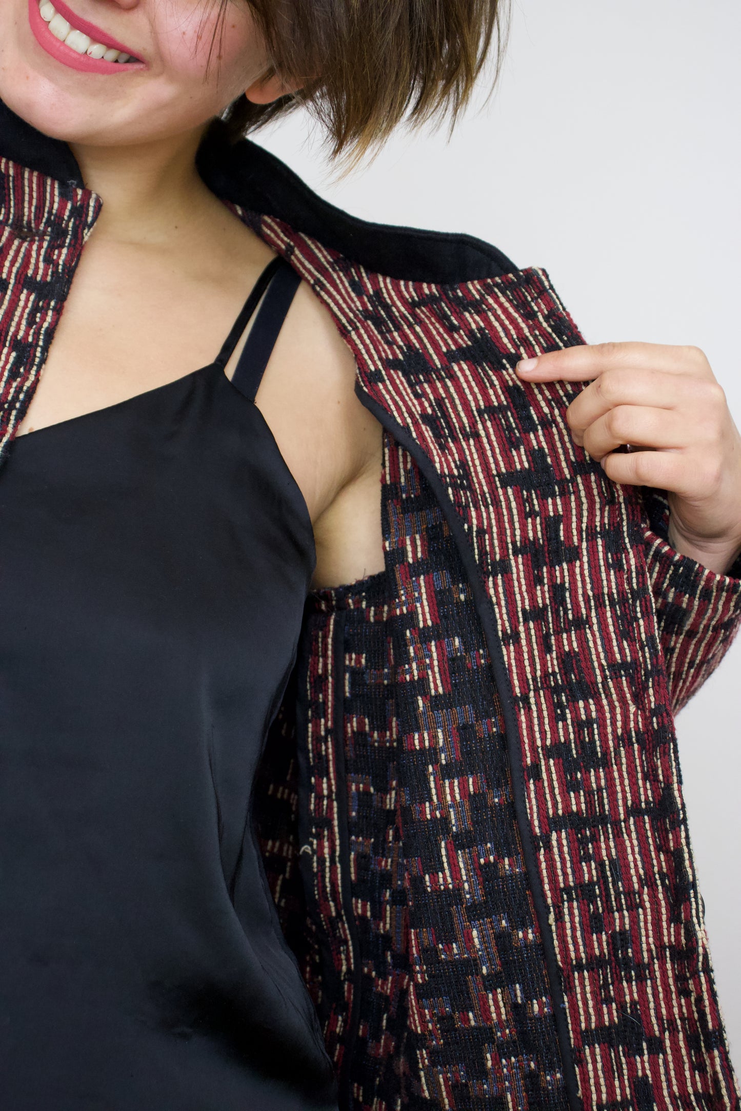 Bomber « a modo mio » - var jacquard pied de poule - preordine