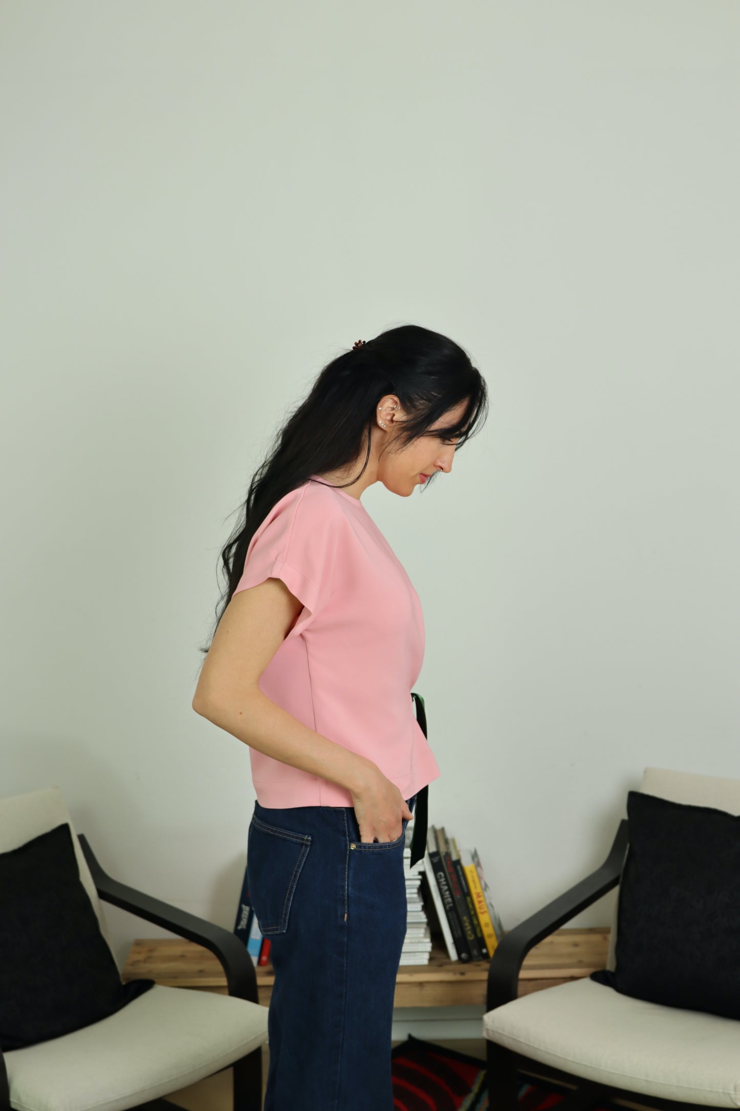 T-shirt kimono dettagli in raso - DON'T BE RIBBON