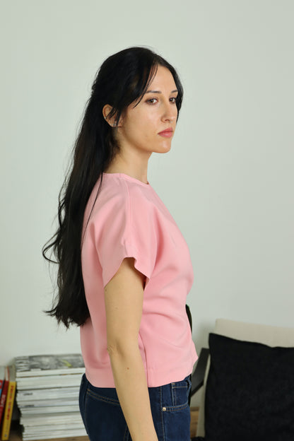 T-shirt kimono dettagli in raso - DON'T BE RIBBON