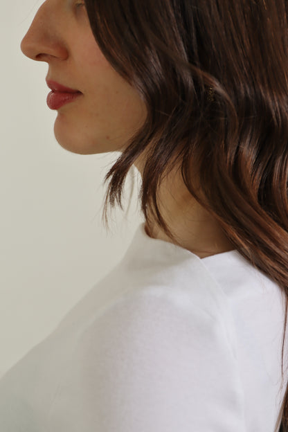 T-shirt cotone scollo a barca AUDREY